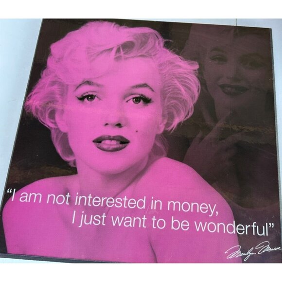HOME by Target Brands 2009 Celebrity Quotes Marilyn Monroe Wall Decor Plaque - Picture 2 of 13